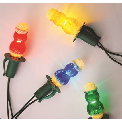 Božićni svjetlosni lanac FIGURINE 12xE10/10,7m, Proizvedeno u Češkoj