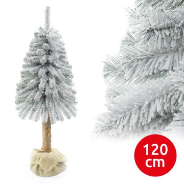 Božićno drvce na deblu NATURAL WITH SNOW 120 cm jela