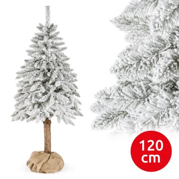 Božićno drvce na deblu NATURAL WITH SNOW 120 cm smreka