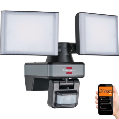 Brennenstuhl - LED Prigušivi reflektor sa senzorom DUO LED/29,2W/230V 3000-6500K IP54 Wi-Fi