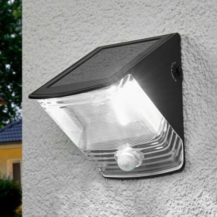 Brennenstuhl - LED Solarna zidna svjetiljka sa senzorom za pokret i dan/noć LED/1W/3,6V 600 mAh IP44