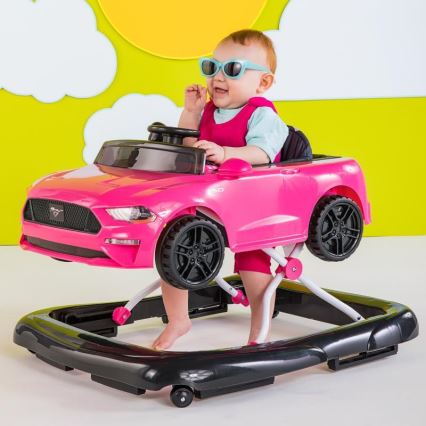Bright Starts - Dječja hodalica 3u1 FORD MUSTANG ružičasta