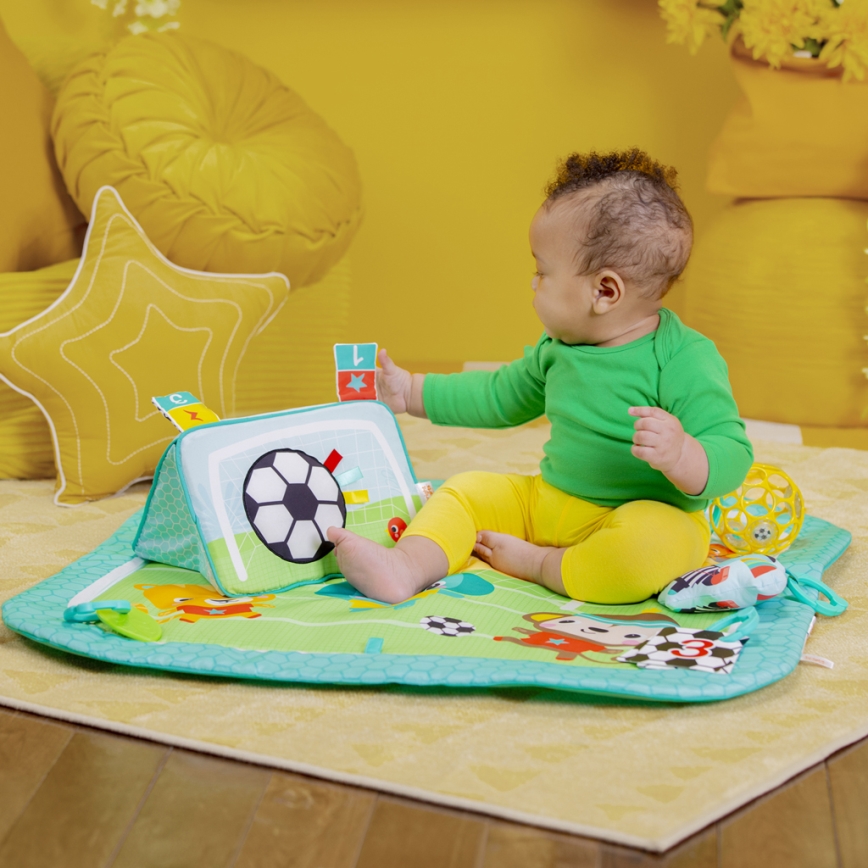 Bright Starts - Igraća podloga za bebe OBALL GRIP & KICK 3xAA