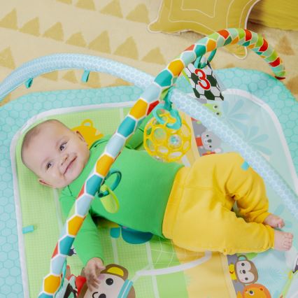Bright Starts - Igraća podloga za bebe OBALL GRIP & KICK 3xAA
