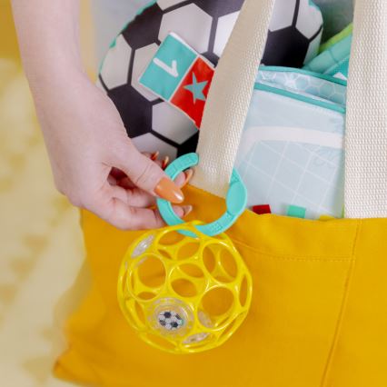 Bright Starts - Igraća podloga za bebe OBALL GRIP & KICK 3xAA