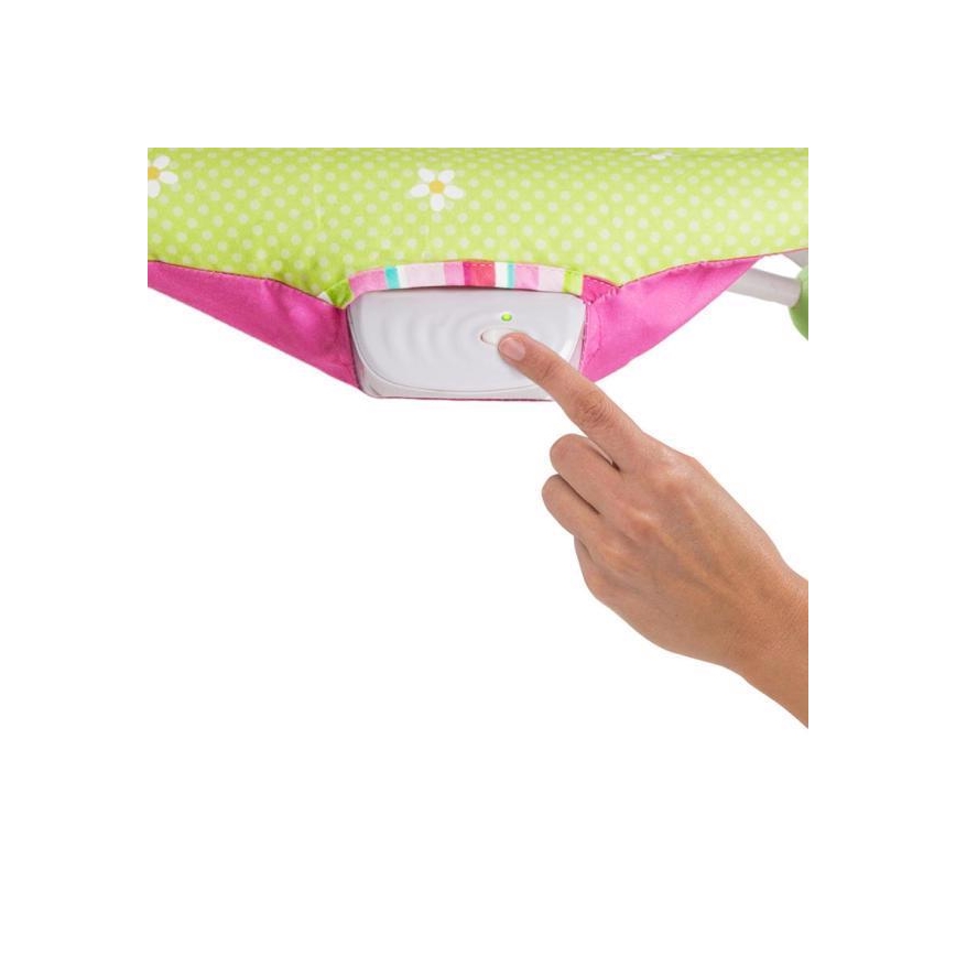 Bright Starts - Dječja vibrirajuća ležaljka RASPBERRY GARDEN