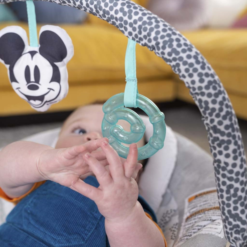 Bright Starts - Dječja vibrirajuća ležaljka s melodijom MICKEY MOUSE 3xLR14