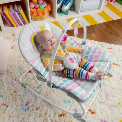 Bright Starts - Dječja vibrirajuća njihaljka ROSY RAINBOW 1xLR14
