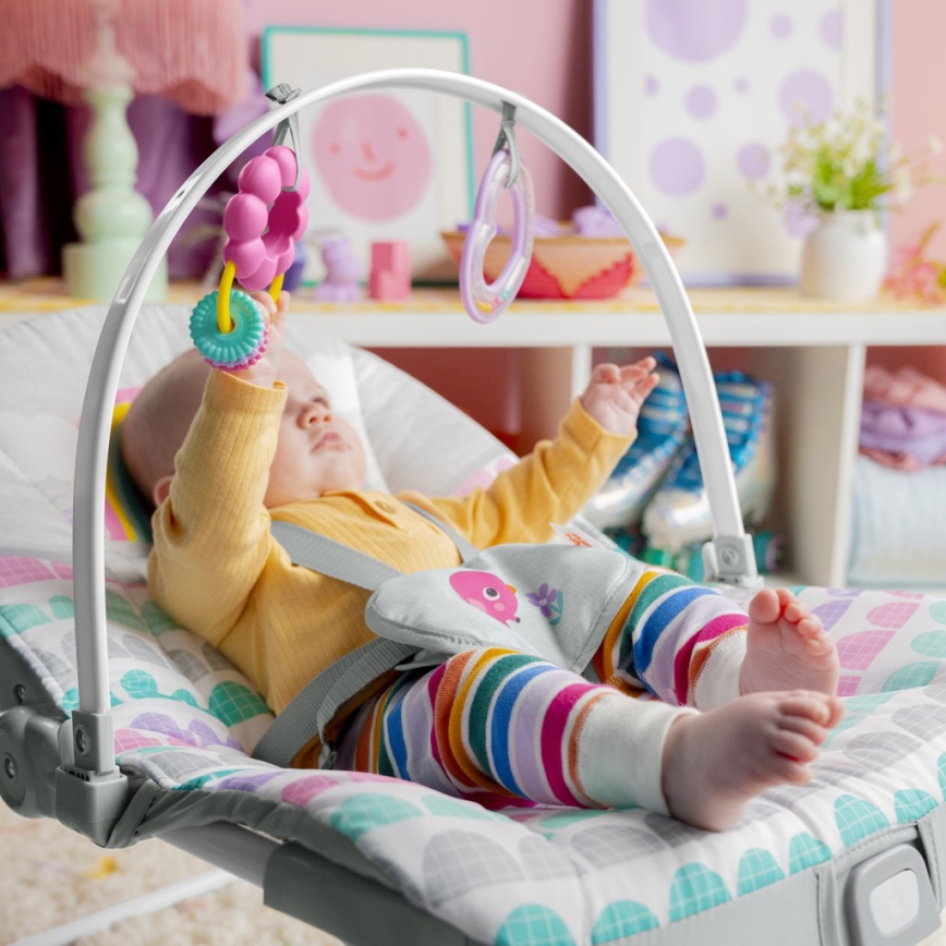 Bright Starts - Dječja vibrirajuća njihaljka ROSY RAINBOW 1xLR14