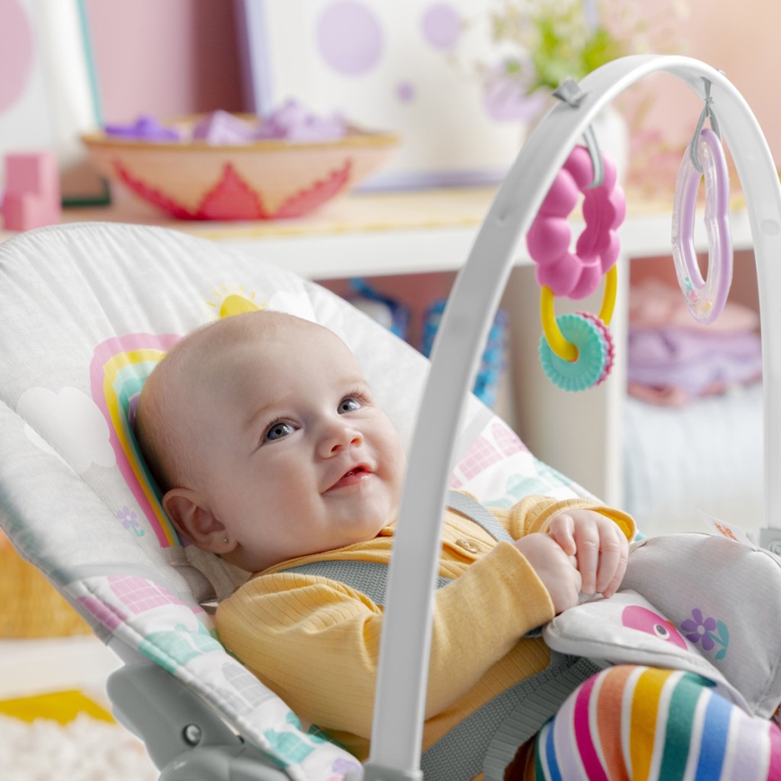 Bright Starts - Dječja vibrirajuća njihaljka ROSY RAINBOW 1xLR14