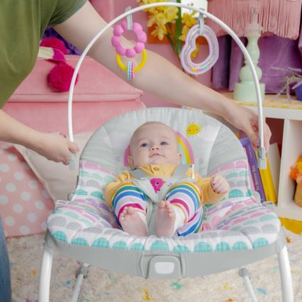 Bright Starts - Dječje vibrirajuće njihaljka ROSY RAINBOW 1xLR14