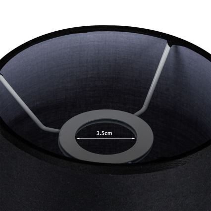 Brilagi - Abažur za stolnu lampu TABLON E27 Ø 14 cm, crni