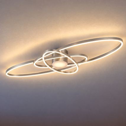 BRILAGI - LED stropno svjetlo s prigušivanjem APOLLO LED/58W/230V 3000-6500K 43,2x101,2 cm matni krom + s daljinskim upravljačem