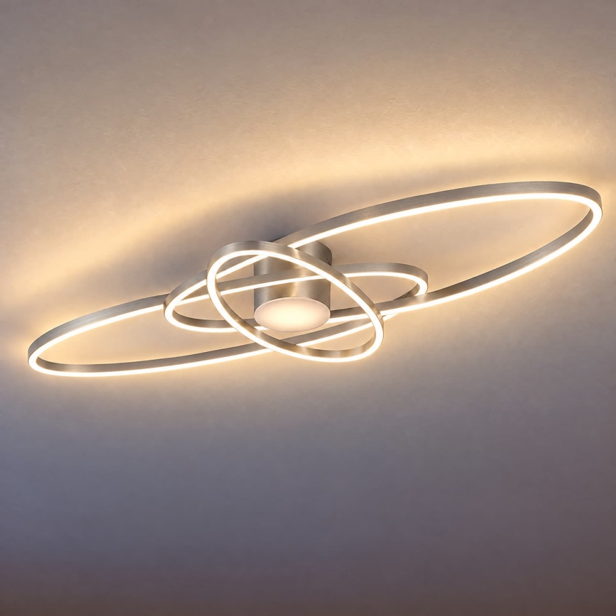 BRILAGI - LED stropno svjetlo s prigušivanjem APOLLO LED/58W/230V 3000-6500K 43,2x101,2 cm matni krom + s daljinskim upravljačem