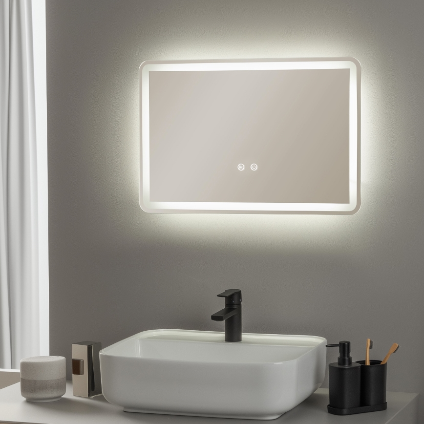 Brilagi - LED kupaonsko grijano ogledalo BELLA LED/12W/230V 40x60 cm IP44 CRI 90 prigušivo + CCT