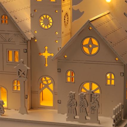 Brilagi - Božićna LED dekoracija crkvica LED/2xAA
