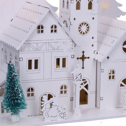 Brilagi - Božićna LED dekoracija crkvica LED/2xAA