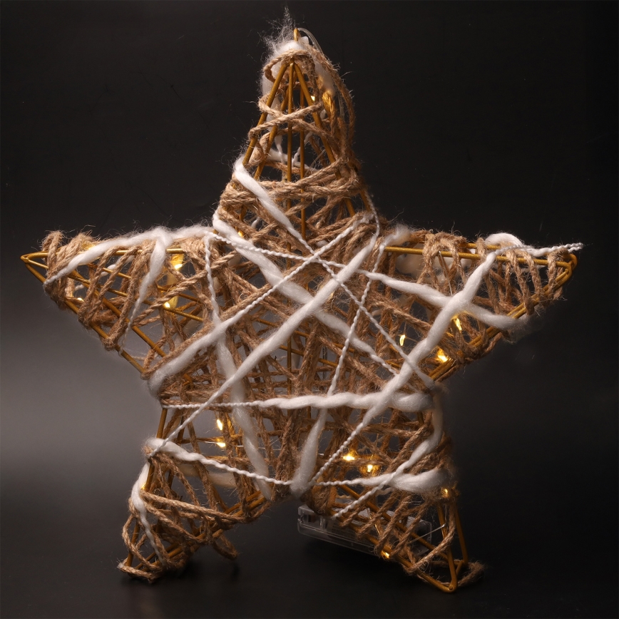 Brilagi - Božićna LED dekoracija LED/2xAA 30x28 cm zvijezda