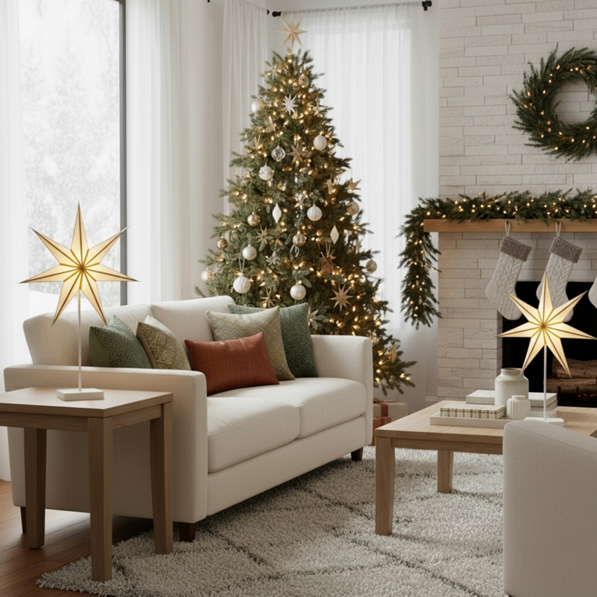 Brilagi - Božićni LED ukras LED/3xAA 66x40 cm zvijezda