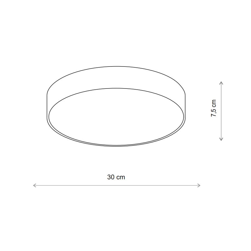 Brilagi - Stropna svjetiljka sa senzorom CLARE 2xE27/24W/230V promjer 30 cm bežičasta