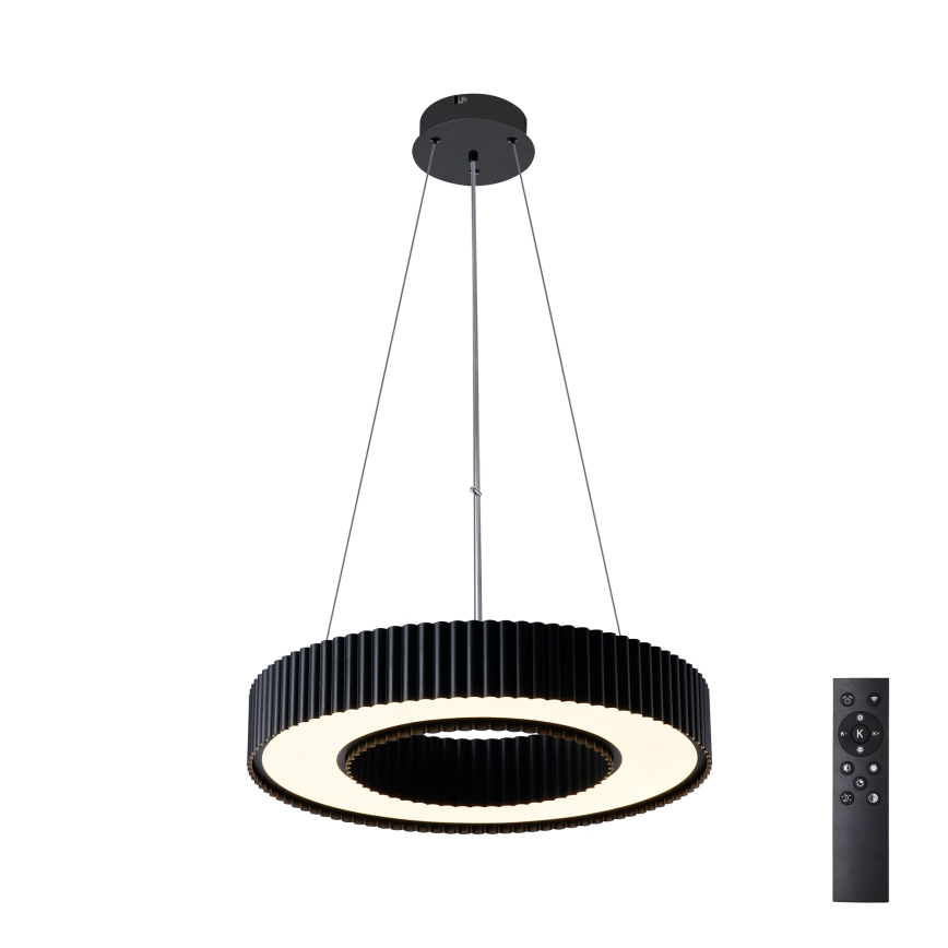 Brilagi - LED zatemnjiv luster na sajli LUMIX LED/48W/230V 3000-6000K crna Ø 50 cm + daljinski upravljač