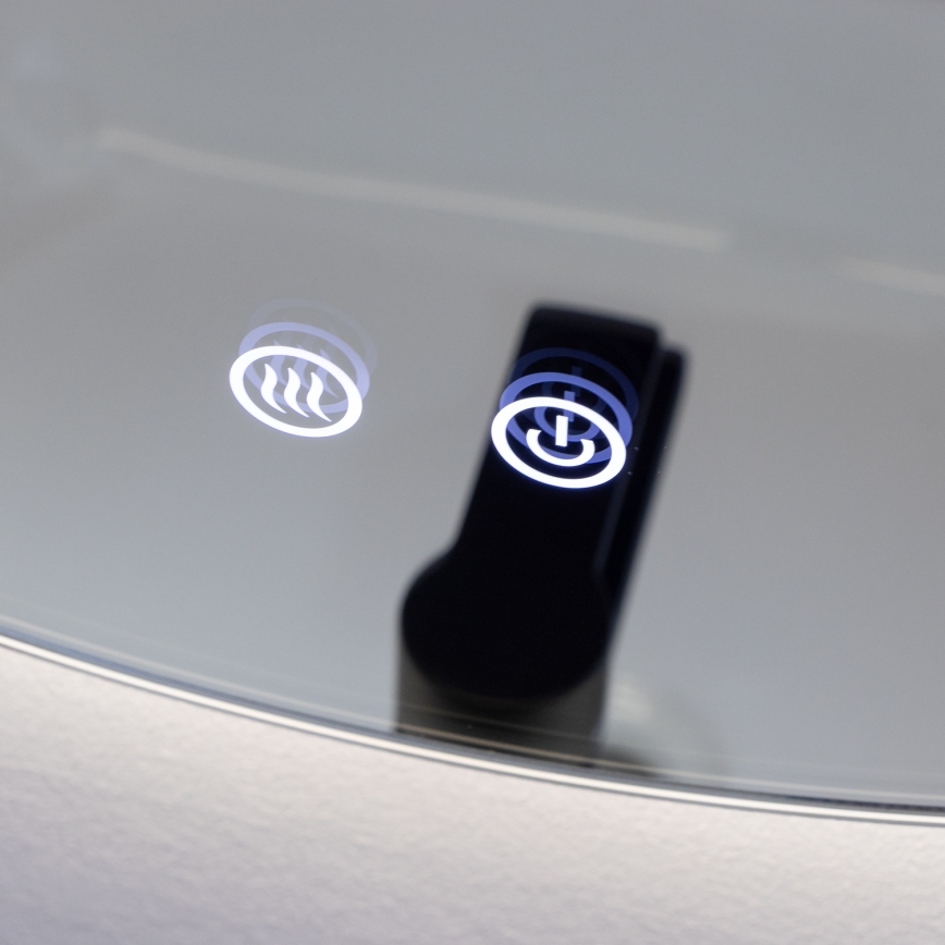 Brilagi - LED grijano kupaonsko ogledalo DEMI ECO LED/12W/230V Ø 60 cm IP44 CRI 90 prigušivo + CCT