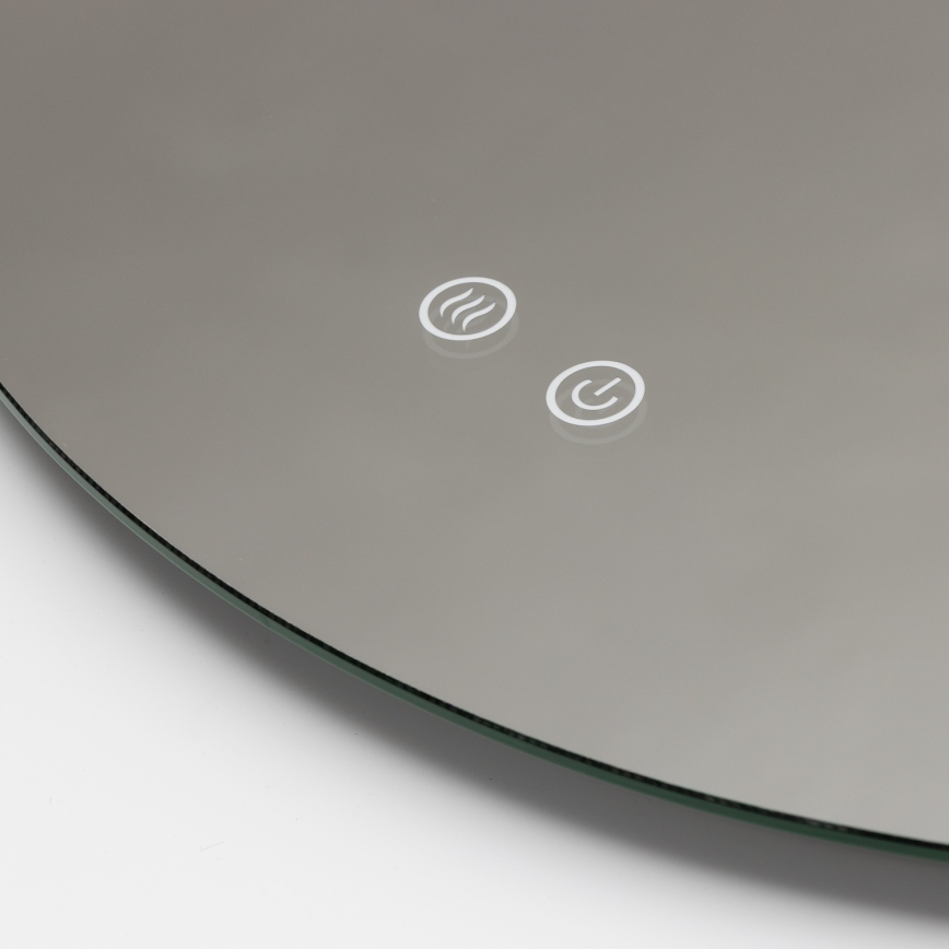 Brilagi - LED grijano kupaonsko ogledalo DEMI ECO LED/12W/230V Ø 60 cm IP44 CRI 90 prigušivo + CCT