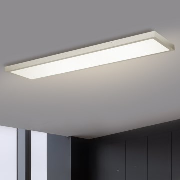 Brilagi - Dimmable Stropna Lampa za Kupaonicu FRAME SMART LED/50W/230V 120x30 cm 3000-6000K IP44 srebrna + daljinski upravljač
