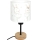 Brilagi - Dječja stolna lampa BOBO WOOD 1xE27/25W/230V hrast/crna/bijela/zečići