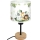 Brilagi - Dječja stolna lampa BOBO WOOD 1xE27/25W/230V hrast/crna/bijela/zelena/džungla