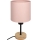 Brilagi - Dječja stolna lampa BOBO WOOD 1xE27/25W/230V hrast/crna/ružičasta