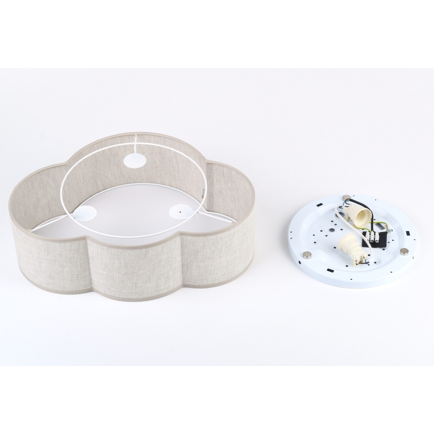 Brilagi - Dječje stropno svjetlo NIMBUS MINI LINEN 2xE27/15W/230V 31x43 cm bež