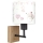 Brilagi - Dječja zidna lampa BOBO WOOD 1xE27/25W/230V hrast/crna/krem/zečići