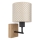 Brilagi - Dječja zidna svjetiljka BOBO WOOD 1xE27/25W/230V hrast/crna/bež/točkice