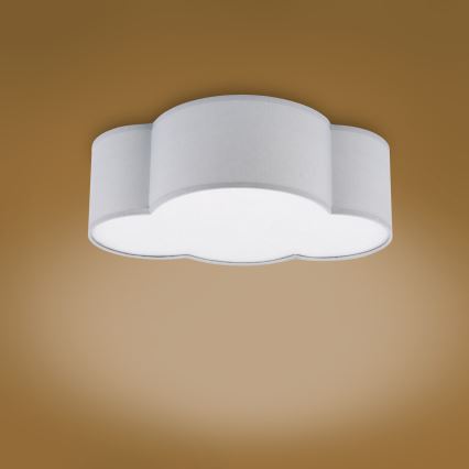 Brilagi - Dječje stropno svjetlo NIMBUS MINI 2xE27/15W/230V sivo