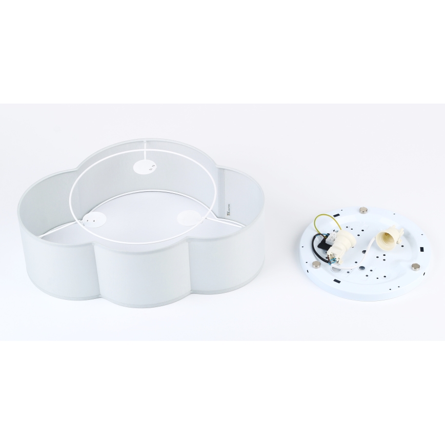 Brilagi - Dječje stropno svjetlo NIMBUS MINI 2xE27/15W/230V sivo