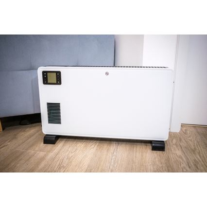 Brilagi - Električna konvektorska grijalica 1000/1300/2300W LCD/timer/TURBO/termostat bijela + DU