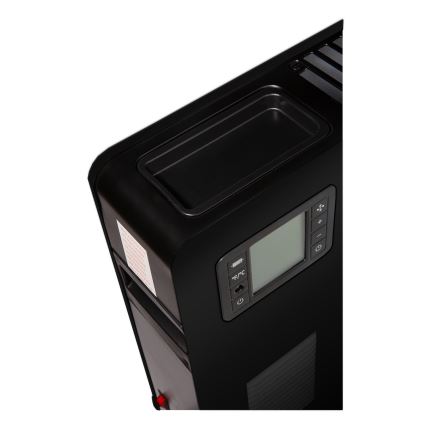 Brilagi - Električna konvektorska grijalica 1000/1300/2300W LCD/timer/TURBO/termostat crna + daljinski upravljač