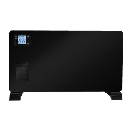 Brilagi - Električna konvektorska grijalica 1000/1300/2300W LCD/timer/TURBO/termostat crna + daljinski upravljač