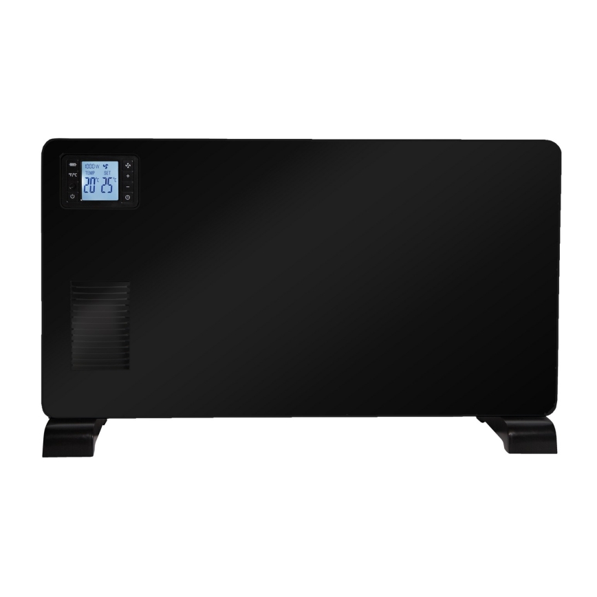 Brilagi - Električna konvektorska grijalica 1000/1300/2300W LCD/timer/TURBO/termostat crna + daljinski upravljač