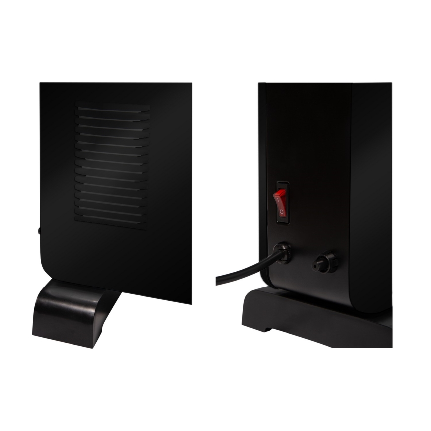 Brilagi - Električna konvektorska grijalica 1000/1300/2300W LCD/timer/TURBO/termostat crna + daljinski upravljač