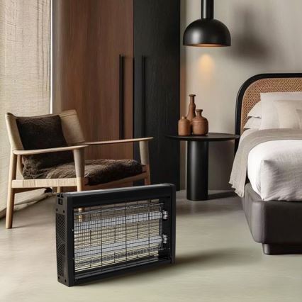 Brilagi - Električni lapač insekata 2xUV/10W/230V 60 m2 crni