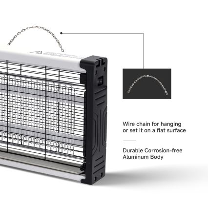 Brilagi - Električni lapač insekata 2xUV/20W/230V 100 m2