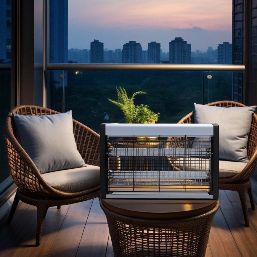 Brilagi - Električni lapač insekata 2×UV/15 W/230 V — pokriva do 80 m²