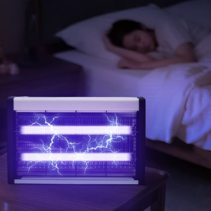 Brilagi - Električni lapač insekata 2×UV/15 W/230 V — pokriva do 80 m²