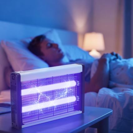 Brilagi - Električni lapač insekata 2×UV/15 W/230 V — pokriva do 80 m²