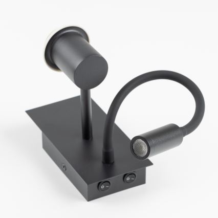 BRILAGI - LED Dječja fleksibilna zidna lampa BOBO 1xE27/25W/230V + LED/3W crna/bijela/s motivom jednoroga