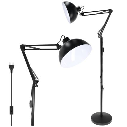 Brilagi - Fleksibilna podna lampa TASKER 1xE27/60W/230V 157 cm crna