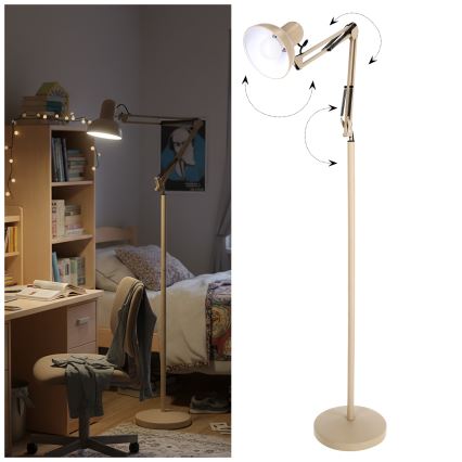 Brilagi - Fleksibilna podna lampa TASKER 1xE27/60W/230V 184 cm bež
