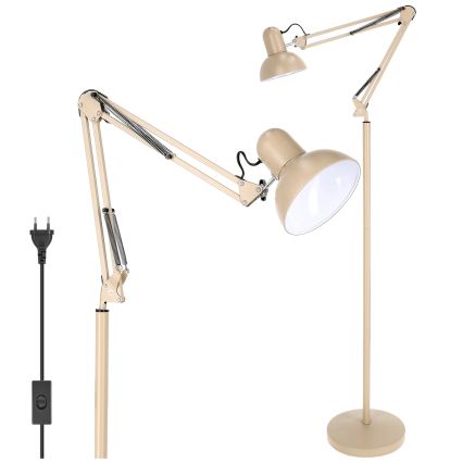Brilagi - Fleksibilna podna lampa TASKER 1xE27/60W/230V 184 cm bež
